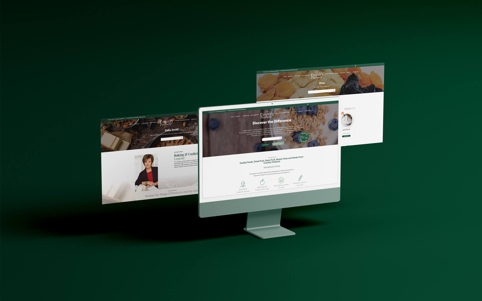 Country Products website on a desktop