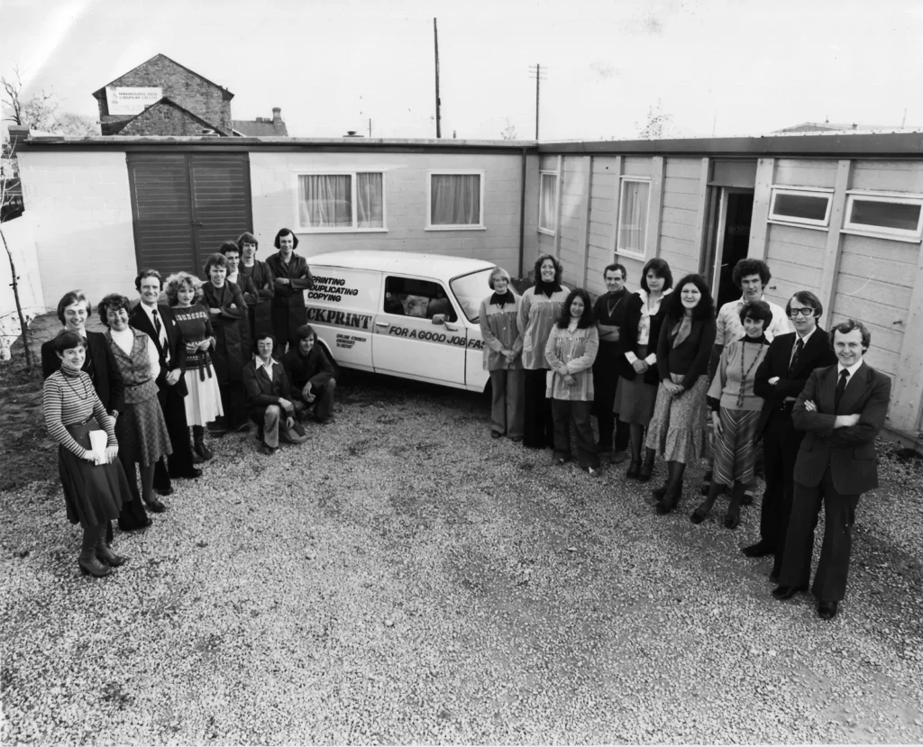Quick Print team in 1970