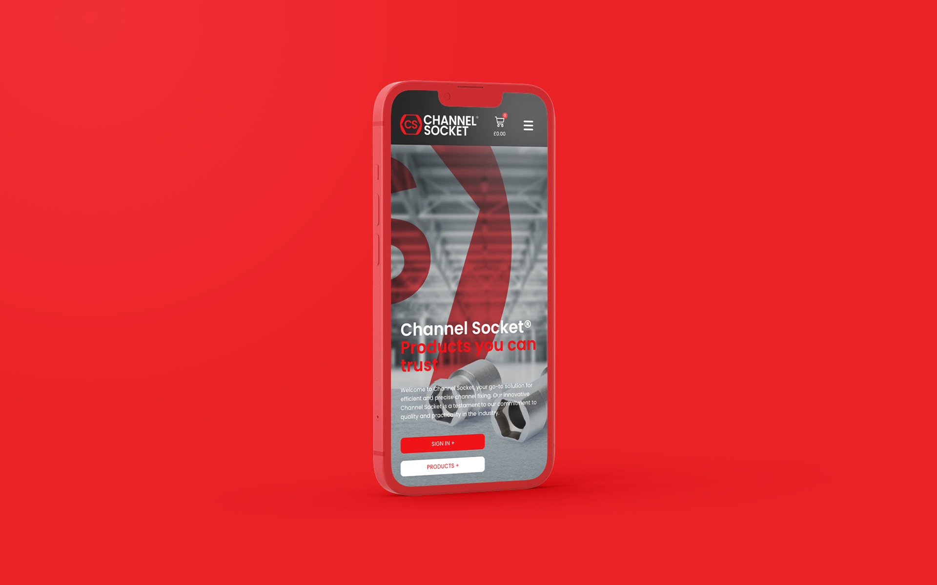 Channel Socket new website and SEO by TIG on mobile