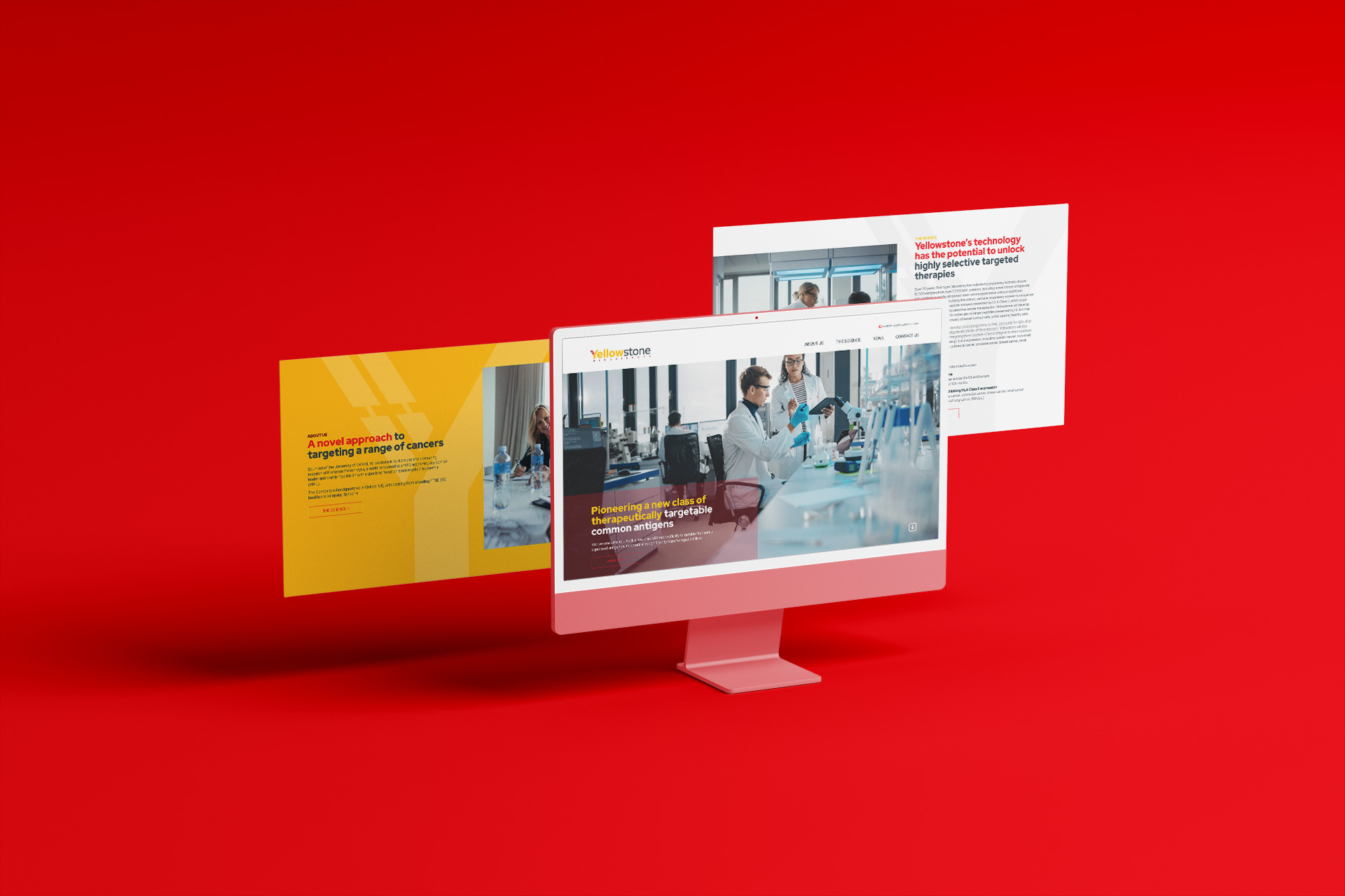 Yellowstone website design on website by TIG