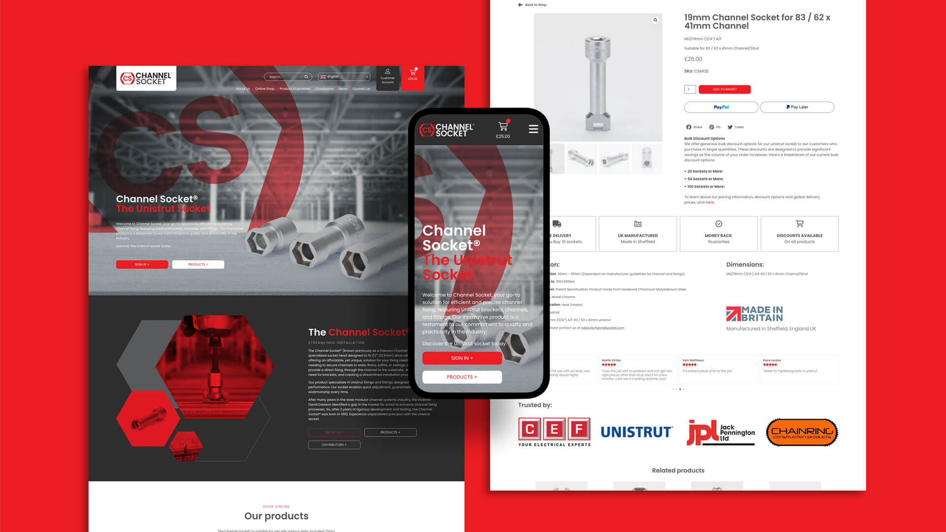 Channel Socket e-commerce work by TIG agency