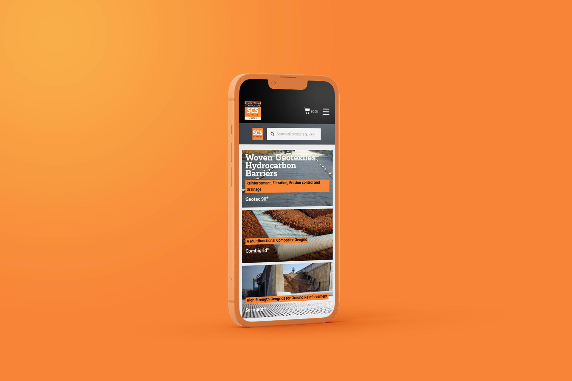 Specialist Construction mobile version by TIG
