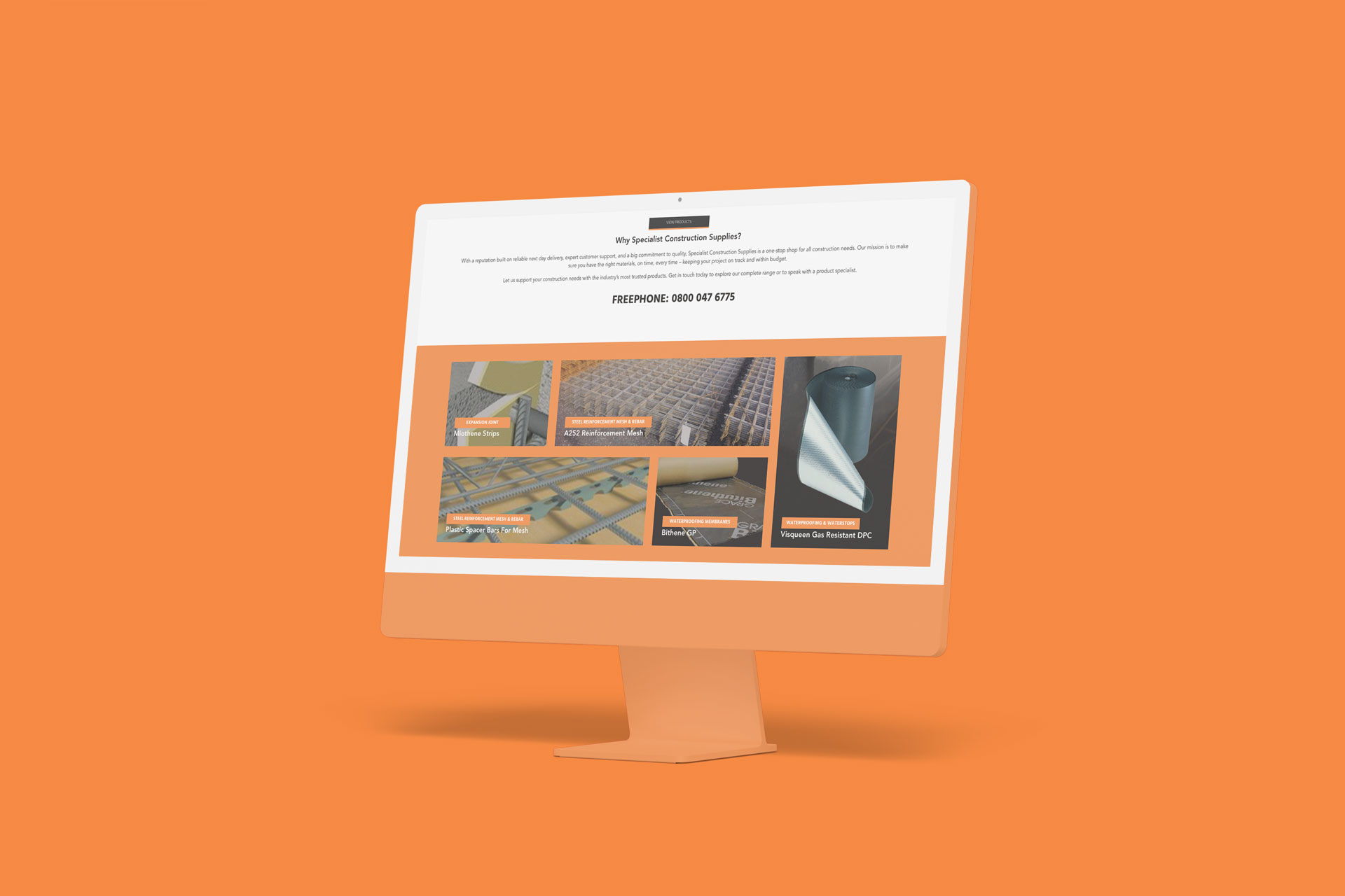 Special Construction e-commerce build by TIG digital agency