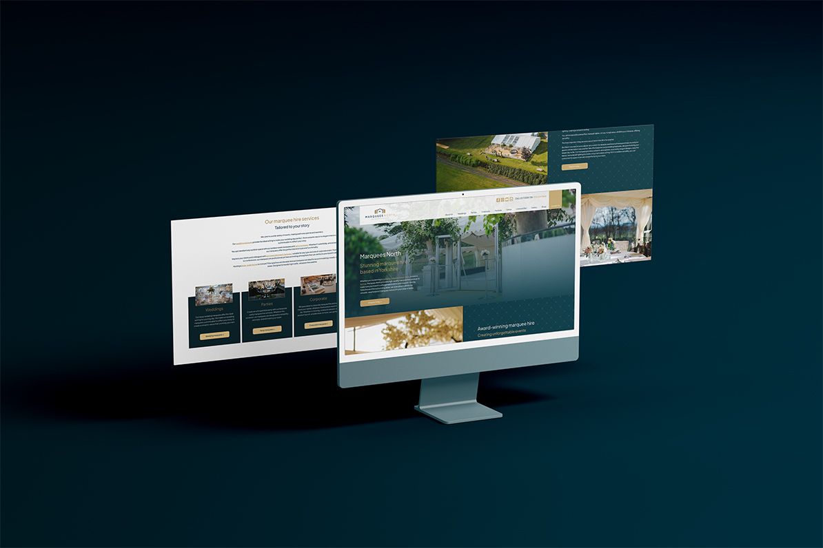Marquees North web design by TIG