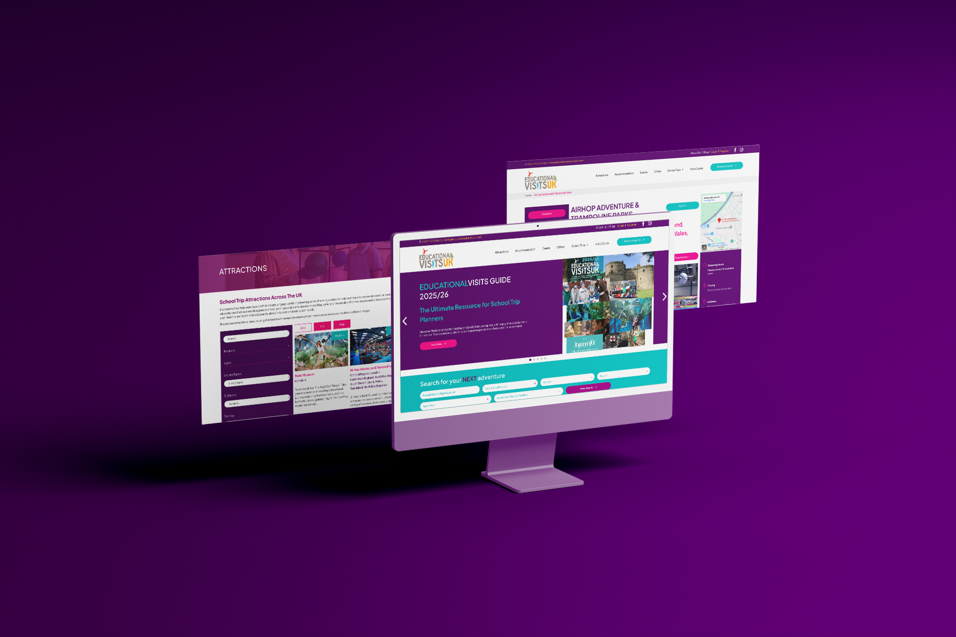 Educational Visits new web build by TIG