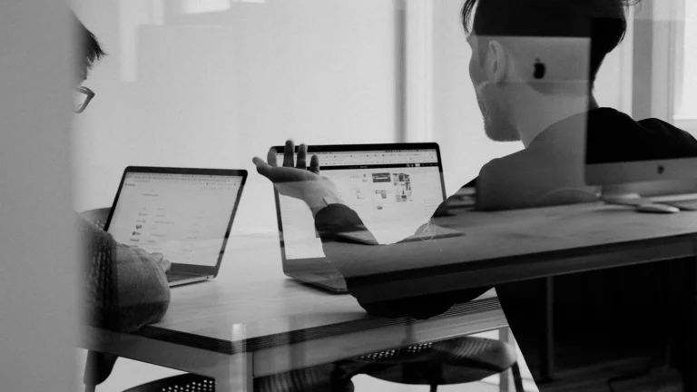 Team meeting over website design